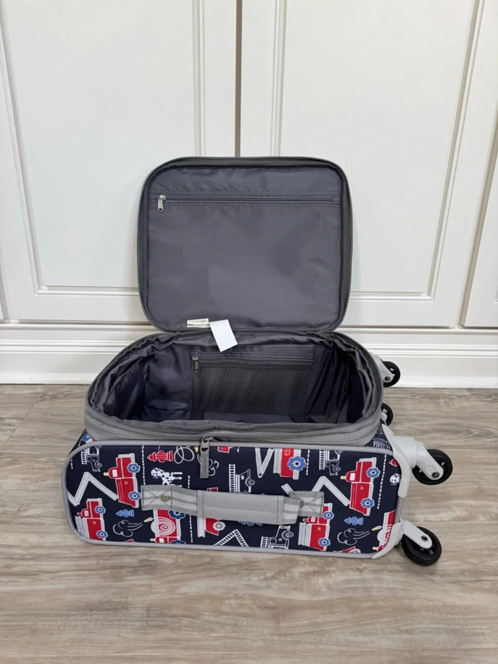 Pottery Barn Kids Mackenzie Firetruck Rolling Suitcase - Never Used